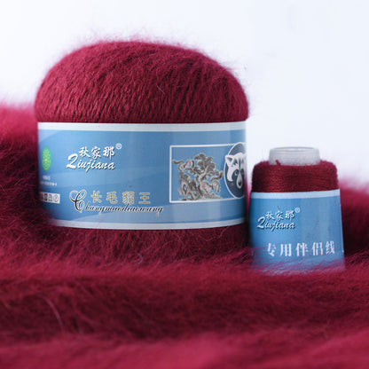 Long-haired mink woolen yarn