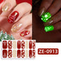 New Christmas Luminous Nail Applique Nail Stickers