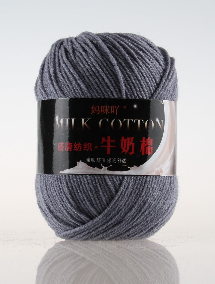 3-Strand Milk Cotton Wool DIY Doll Sweater Scarf Hat Cotton Yarn