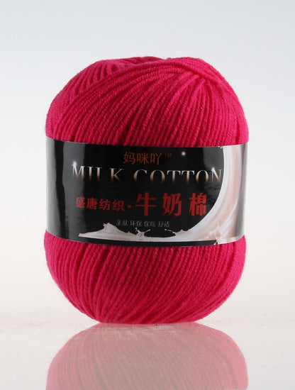 3-Strand Milk Cotton Wool DIY Doll Sweater Scarf Hat Cotton Yarn