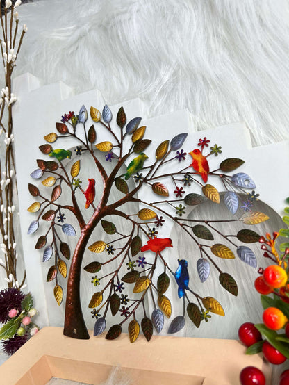 Metal Wall Art Heart-shaped Tree Of Life Ornament