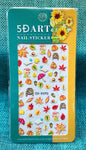 Embossed Nail Sticker Plaid Nail Sticker Three-dimensional Bow Nail Sticker Summer Nail Sticker