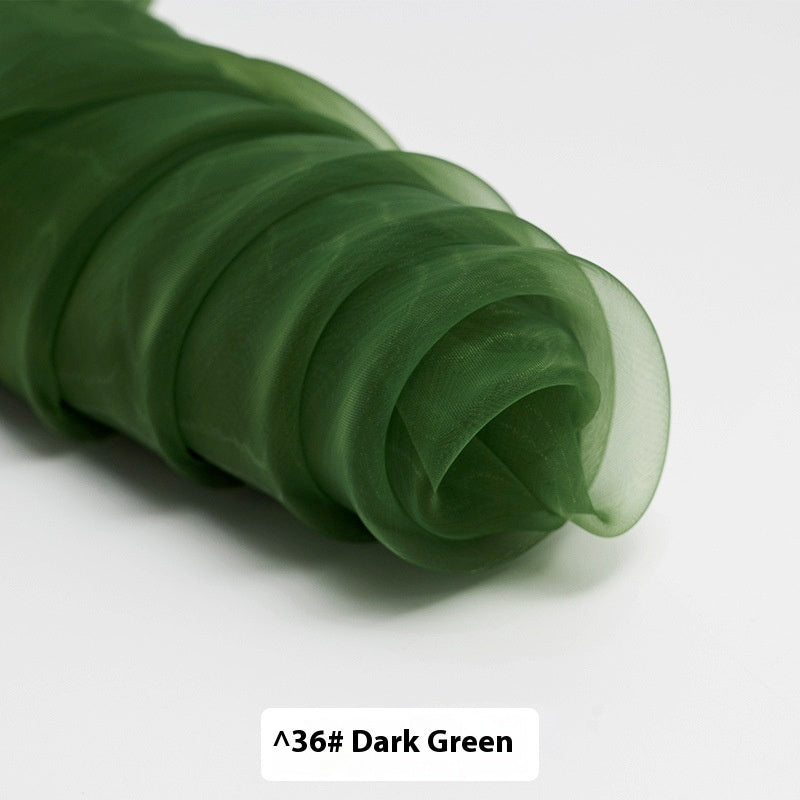 Fine-meshed Organza Fabric Yarn Sheer Yarn Wedding Dress