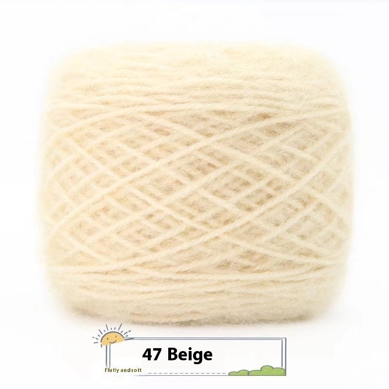 3 Two Groups Of Squirrel-velvet Yarn Hand-knitted Medium Thickness Hat Scarf Coat Waistcoat Cushion Plush Wool 150g