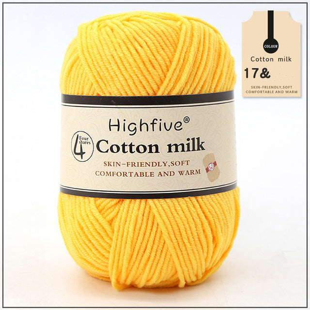 Milk Cotton Wool For Knitting Baby Crochet Yarn Wea