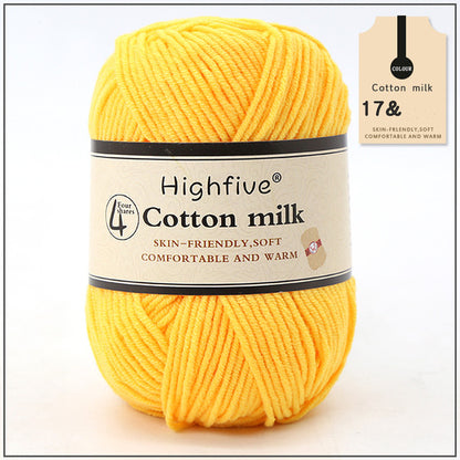 Milk Cotton Wool For Knitting Baby Crochet Yarn Wea