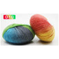 Section Dyed Rainbow Wool Yarn