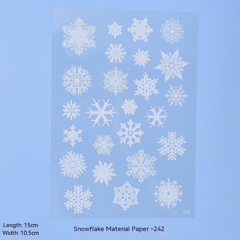 More Than Crystal Glue Flowers Material Stickers