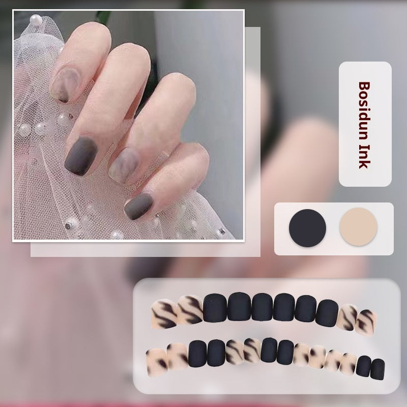 Silk Dian Ink Wear Nail Black Ink Color Nail Sticker Tie-dye