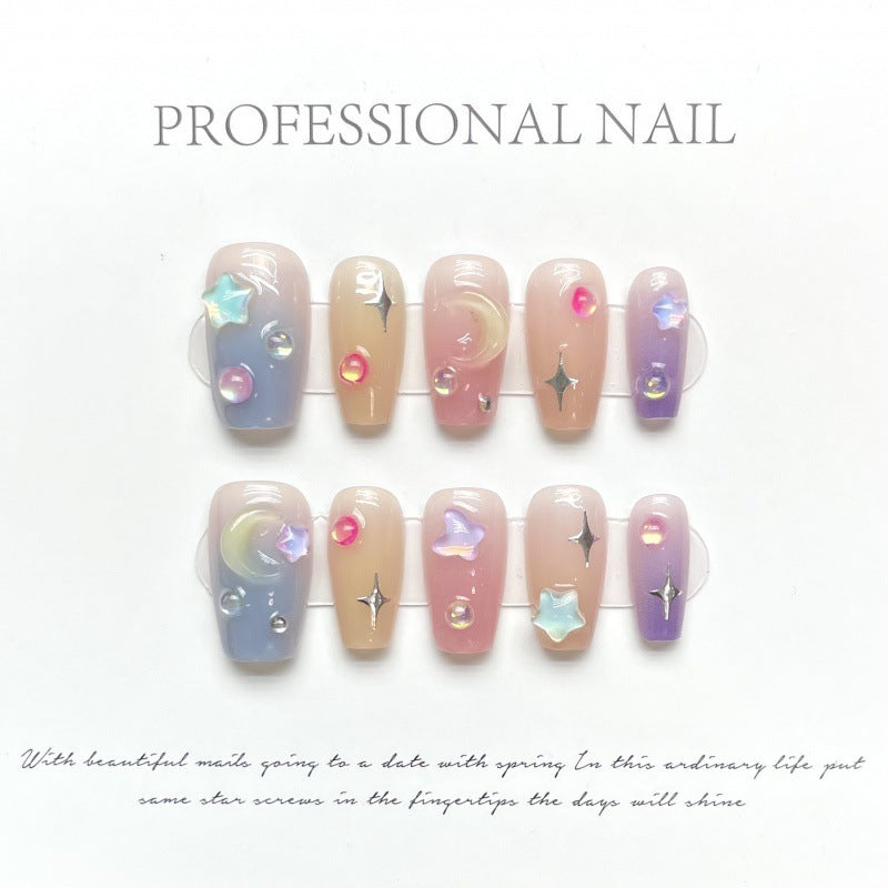 Handmade Wearing Nail Summer Sweet Bean Nail Enhancement