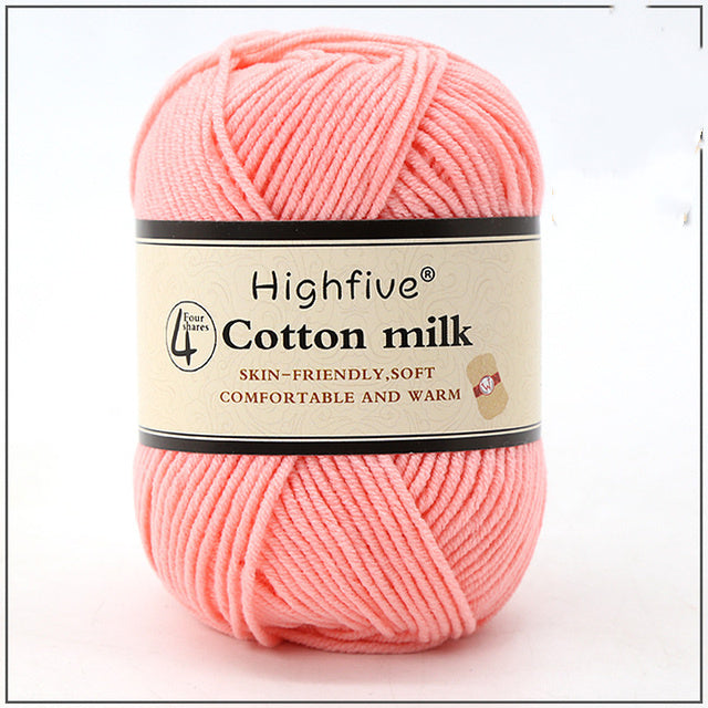 Milk Cotton Wool For Knitting Baby Crochet Yarn Wea