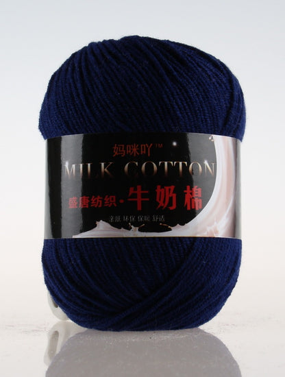 3-Strand Milk Cotton Wool DIY Doll Sweater Scarf Hat Cotton Yarn