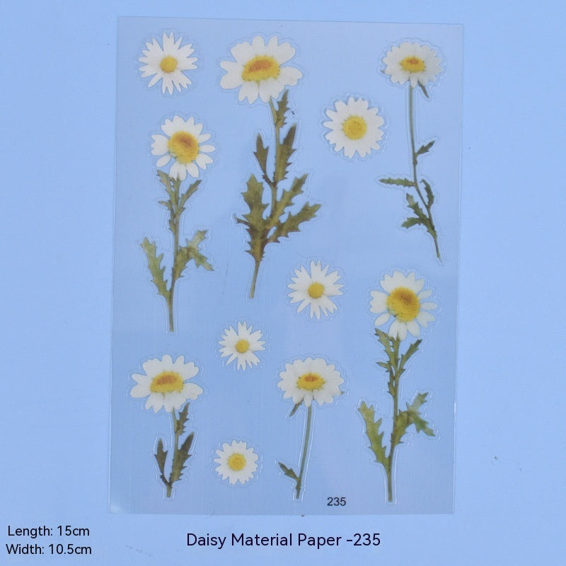More Than Crystal Glue Flowers Material Stickers