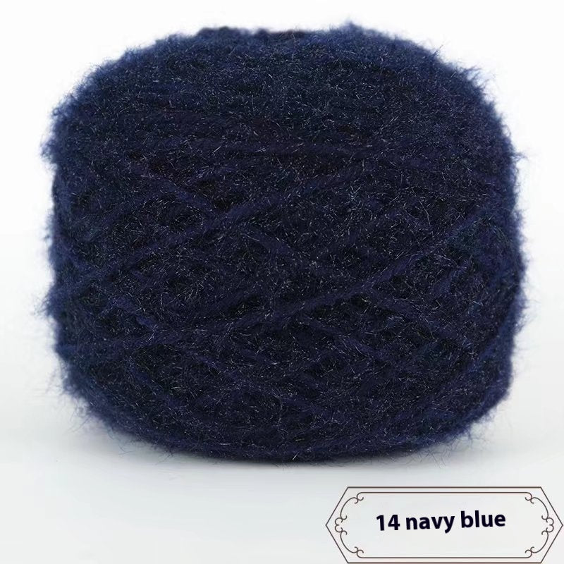 3 Two Groups Of Squirrel-velvet Yarn Hand-knitted Medium Thickness Hat Scarf Coat Waistcoat Cushion Plush Wool 150g