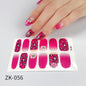 Internet Celebrity Gradient Onion Powder Little Nail Stickers