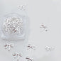 Alloy Bow Nail Ornament Light Luxury Advanced Bow Gold And Silver Nail Accessories