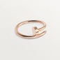 Ring design for women with a minimalist feel, ring punk