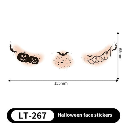 Halloween Makeup Stickers Dress Up Cute Painted