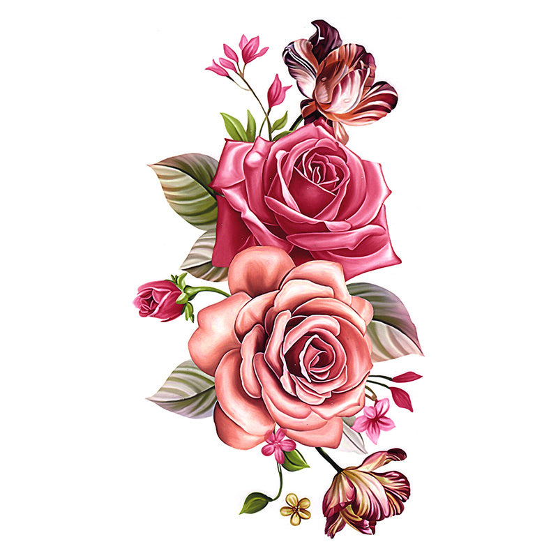 Großes Blumen-Körper-Tattoo