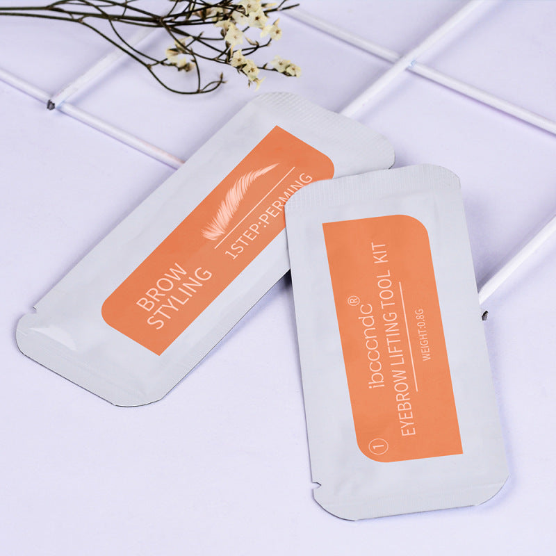Disposable eyebrow shaping agent
