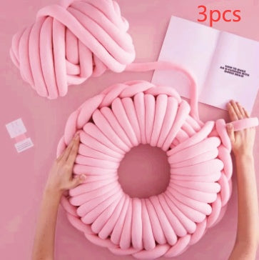 Super Thick Chunky Yarn Cotton Tube Yarn Merino Wool