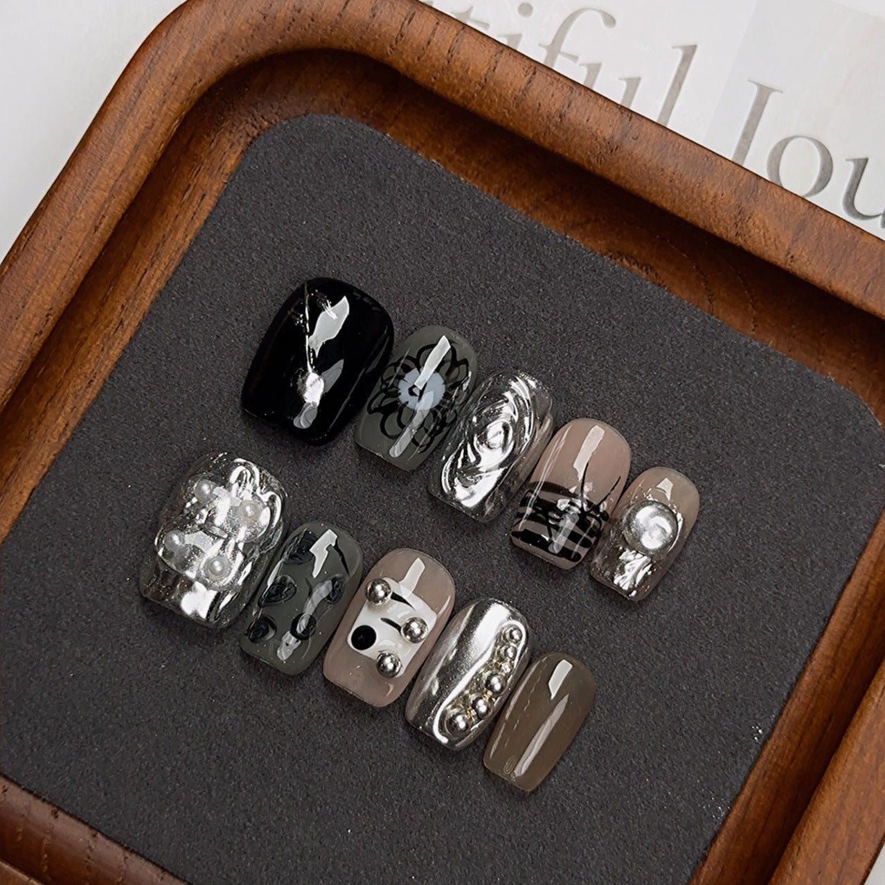 Handmade Wear Nail Gold Powder Heavy Industry Manicure