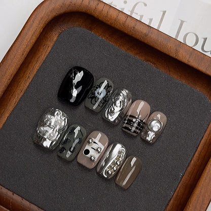 Handmade Wear Nail Gold Powder Heavy Industry Manicure