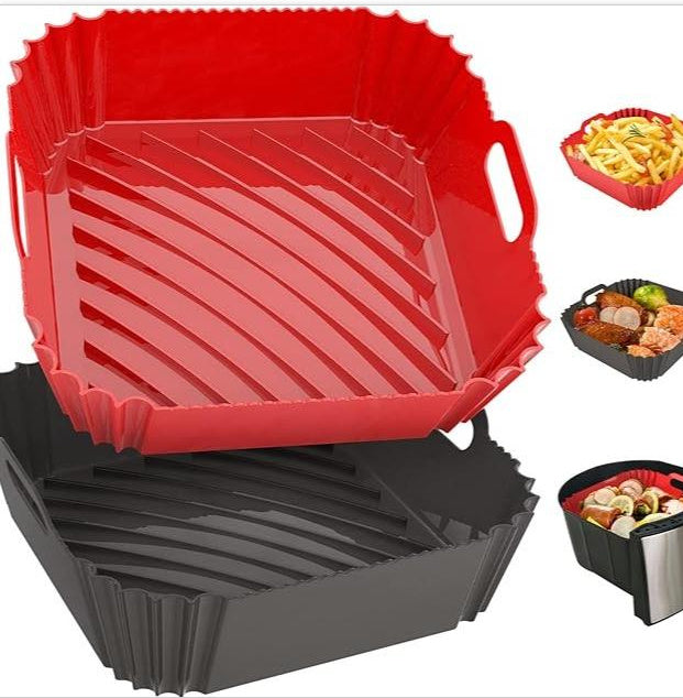 Food Grade Air Fryer Silicone Baking Tray