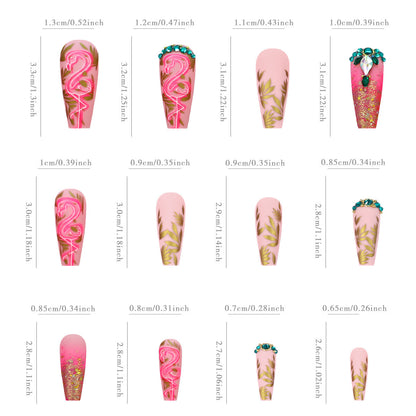 Diamond Red-crowned Crane Wear Armor Bamboo Leaf European And American