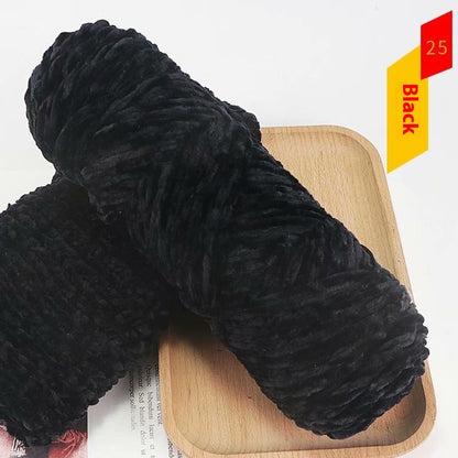 Chenille Gold Velvet Thick Knitting Wool Yarn Ball Scarf Sweater Doll Woven Material Kit