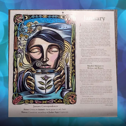 Coated Paper Witch Calendar Home Wall Calendar Decoration