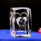 Interior Carving 3D Animal Series Crystal Statue Tourist Souvenir