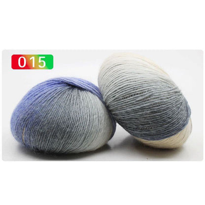 Section Dyed Rainbow Wool Yarn