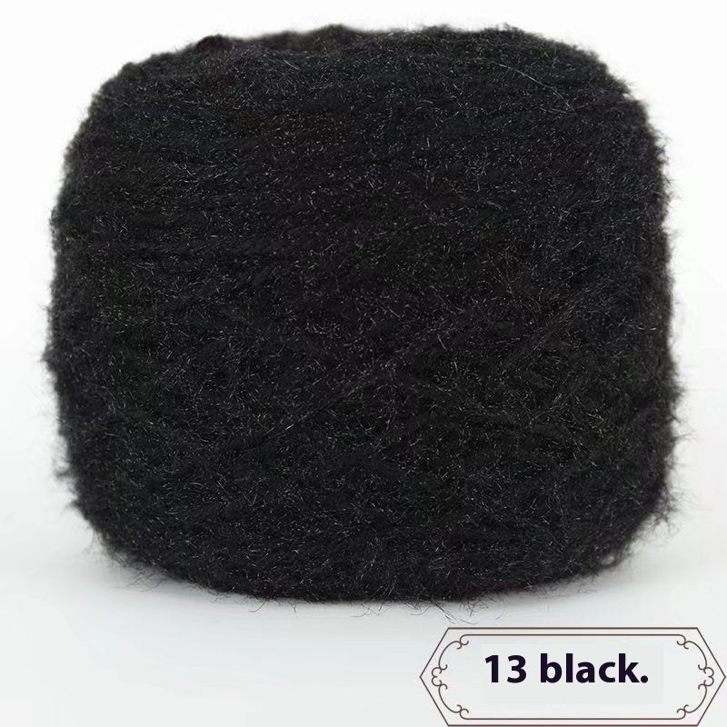 3 Two Groups Of Squirrel-velvet Yarn Hand-knitted Medium Thickness Hat Scarf Coat Waistcoat Cushion Plush Wool 150g