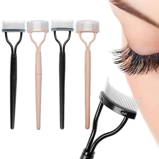 1 Pcs Eyelash Separator Metal Teeth Foldable Eyelash Curler Beauty Makeup Stainless Eyelash Brush Comb Mascara Curl Makeup Tool
