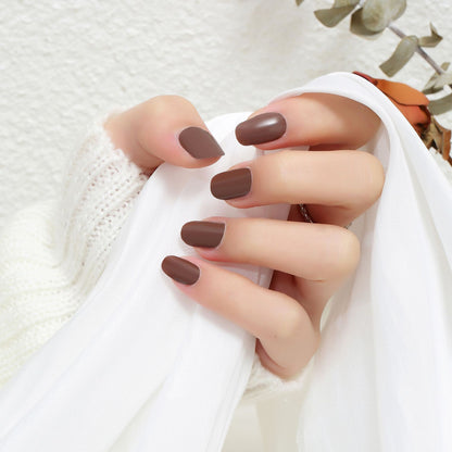 Foreign Trade Wholesale 22 Refers To Solid Color Semi-curing Gel Gel Nail Sticker Uv Phototherapy Semi-curing Nail Sticker Factory