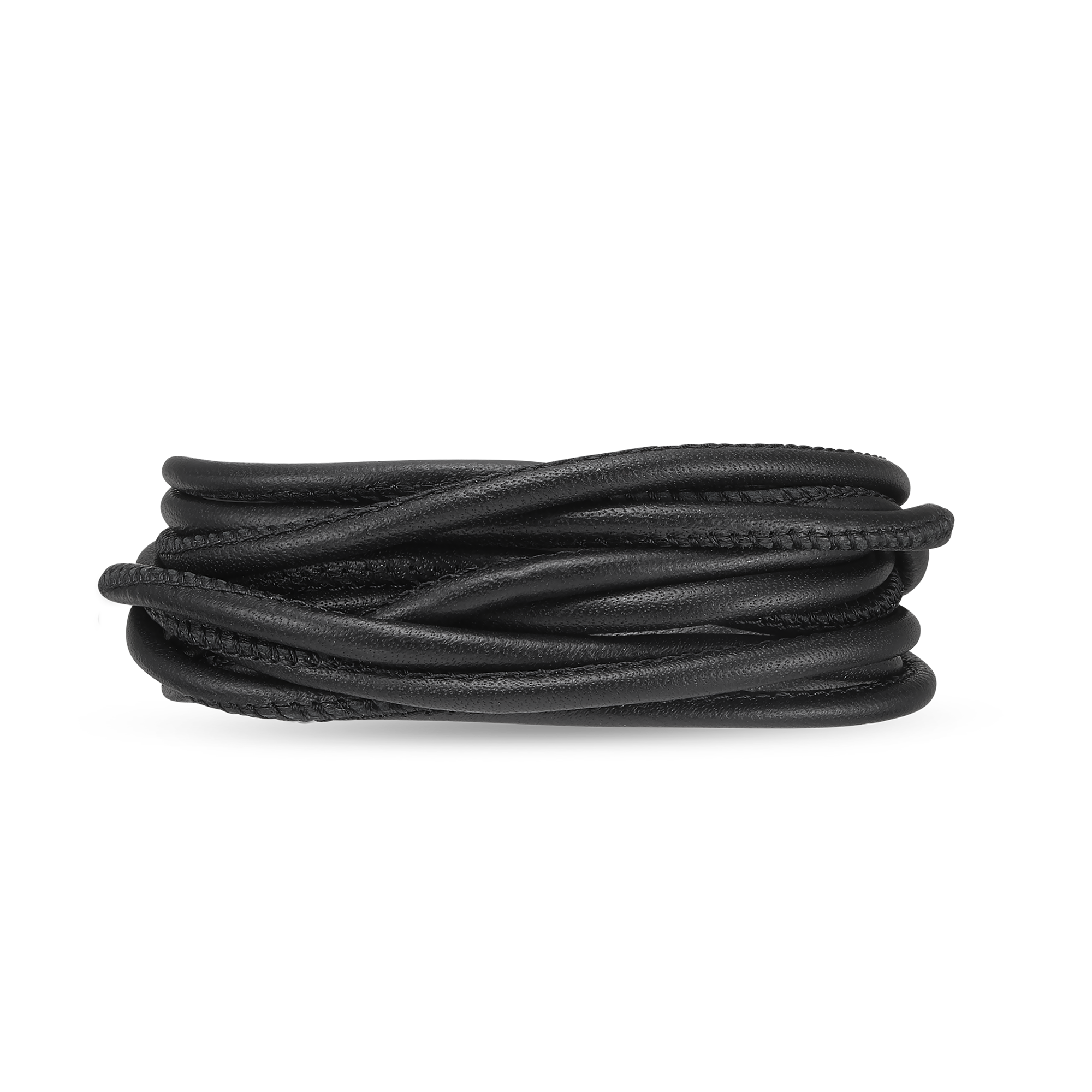 3 Strenget Leather Bracelet - Black  Christina Design London