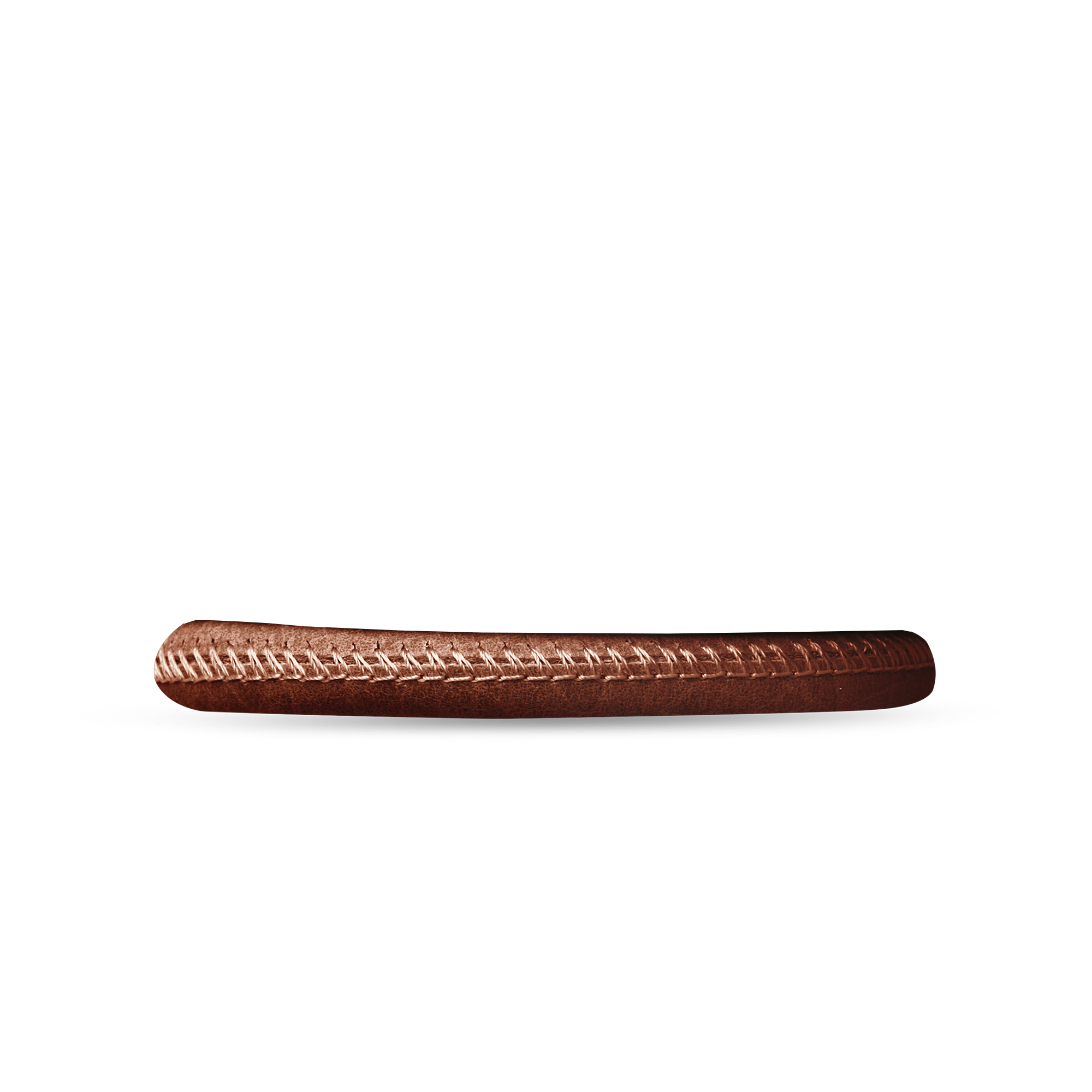 Classic Leather Bracelet - Cognac - 30 cm