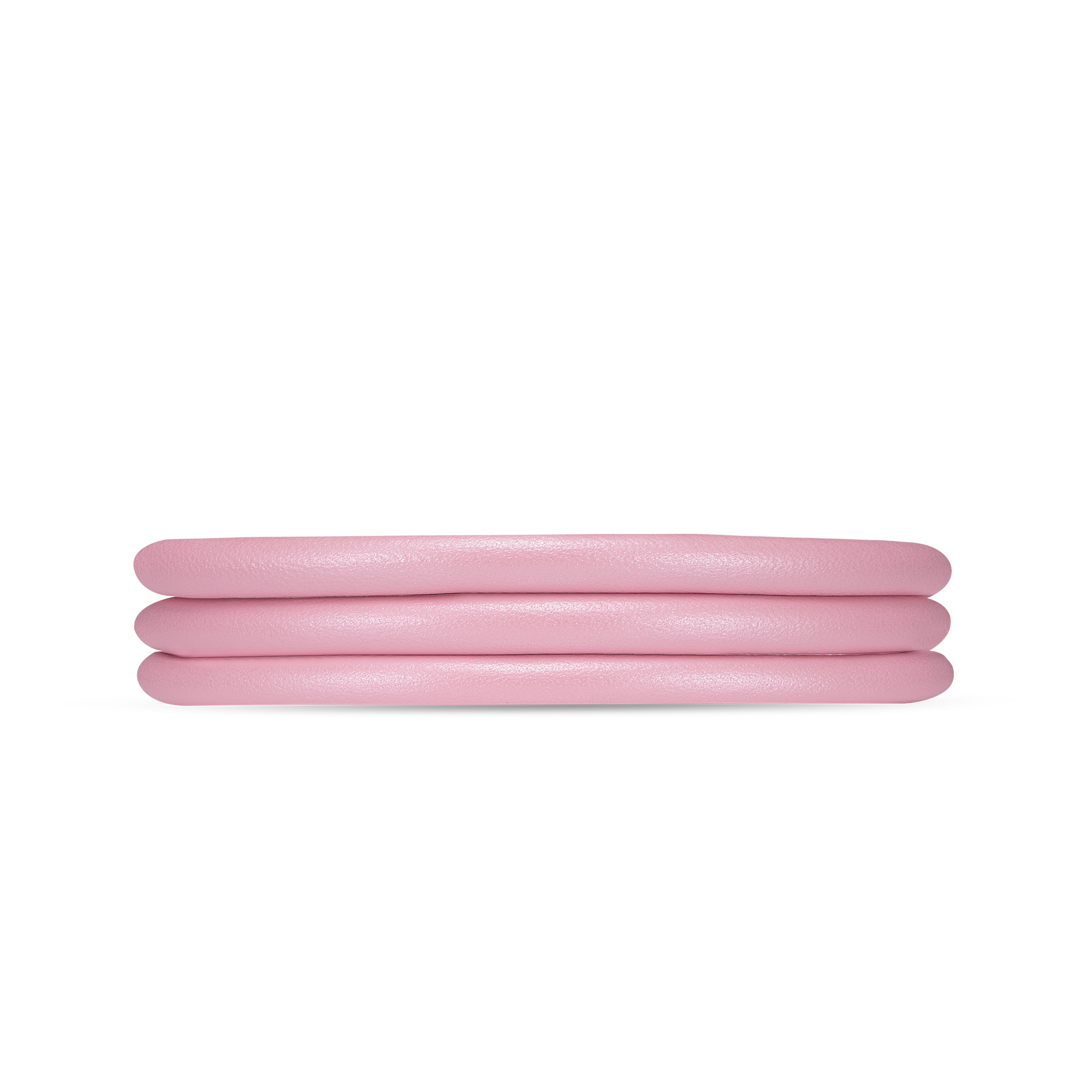 Slim Leather Bracelet - Pink - 70 cm
