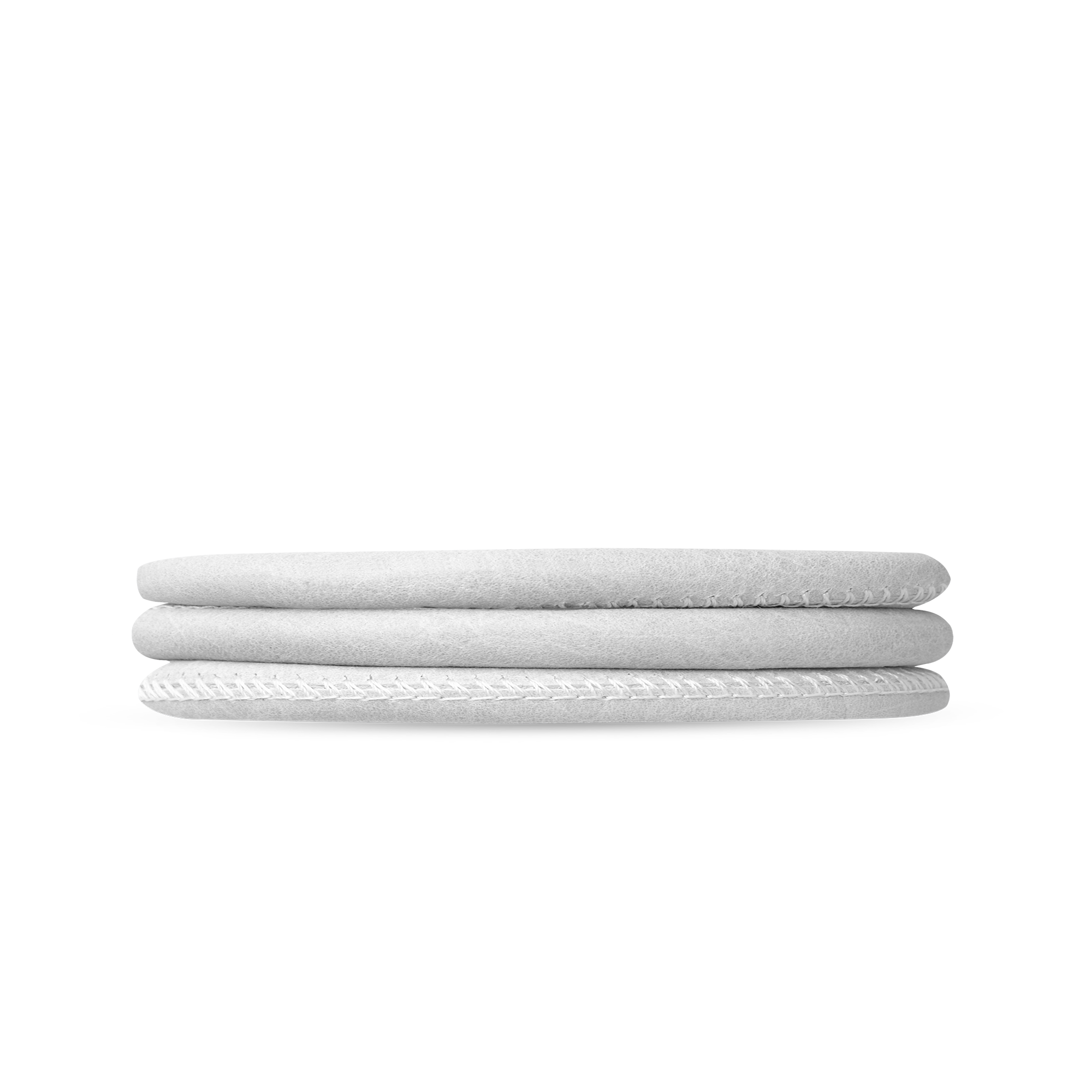 Slim Leather Bracelet - White - 70 cm