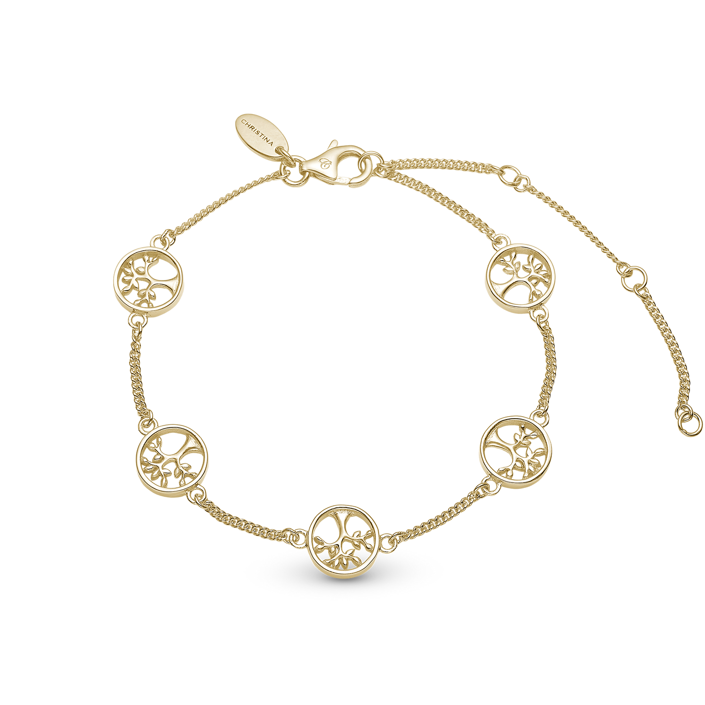 Tree of Life Bracelet - Gold Plated Sterling Silver