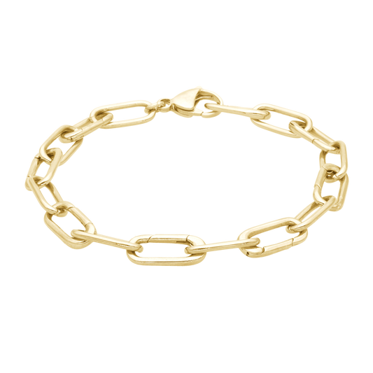 LinkBracelet Gold Plated, chunky design
