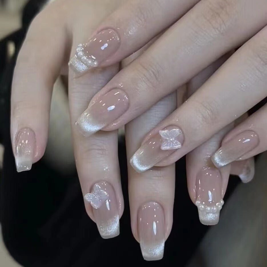 Handgefertigte, abnehmbare künstliche Nägel im Vintage-Stil – Nagelspitzen