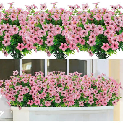 Artificial Flowers Eucalyptus Fake Flower Violet Home Porch