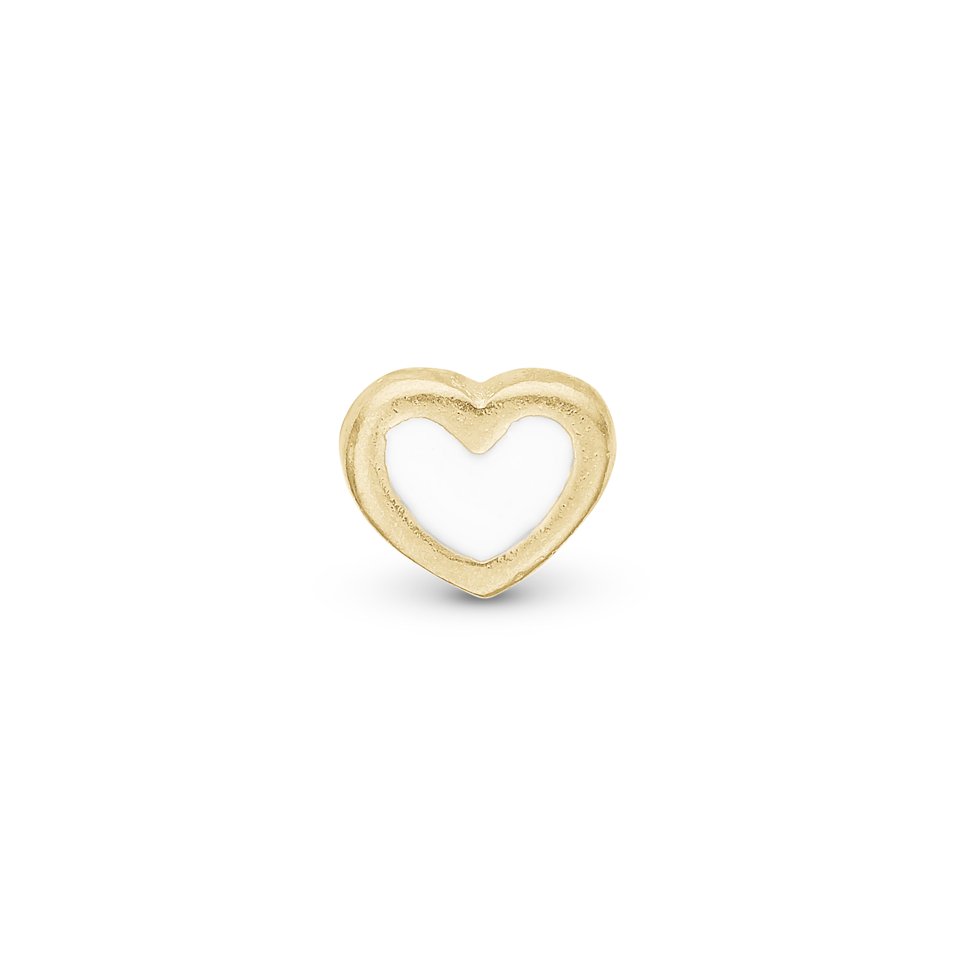 White Enamel Heart Elementer for collect Watche - CHRISTINA