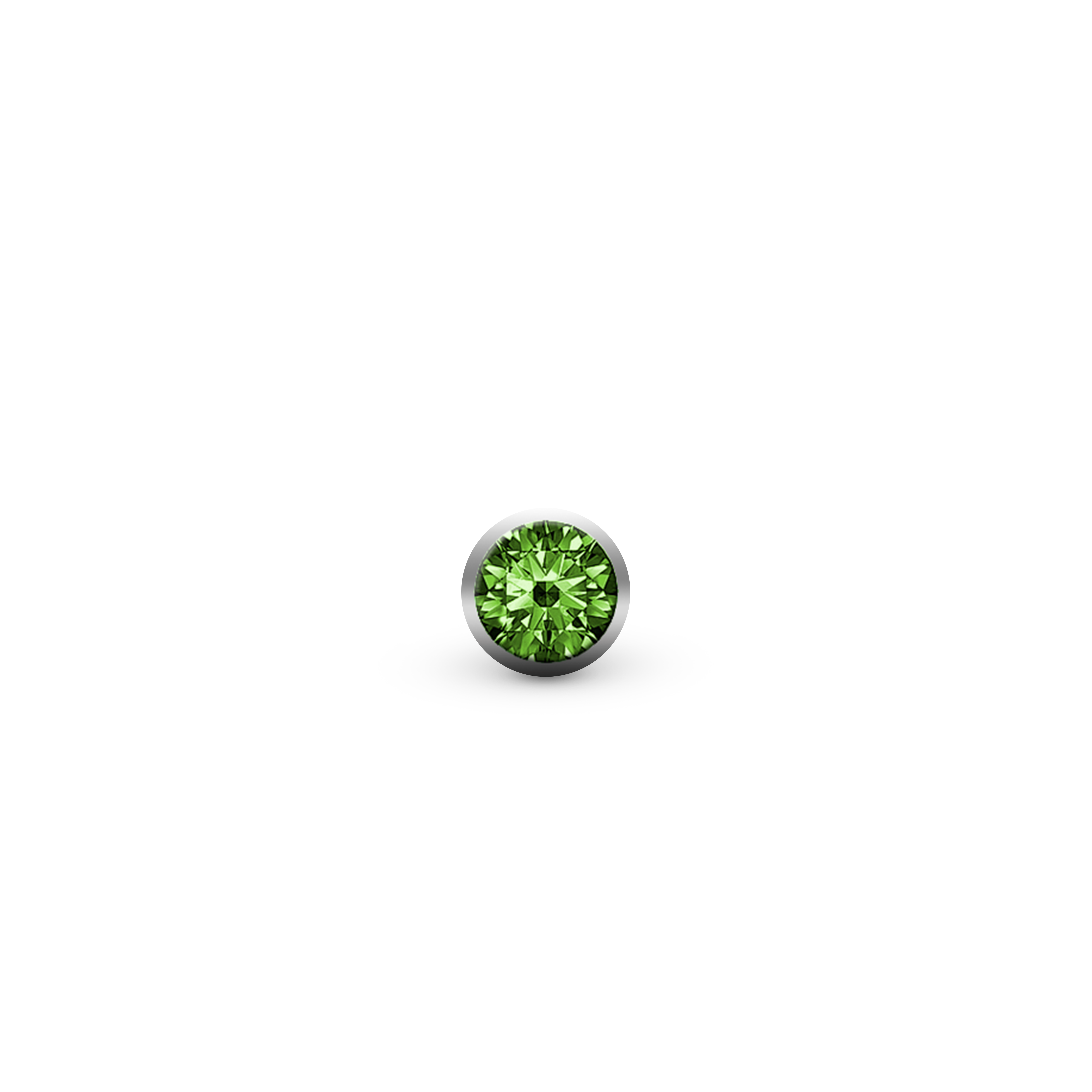 Green sten for Collect Watch forbehør for Watche - with 1 Cubic Zirkonia
