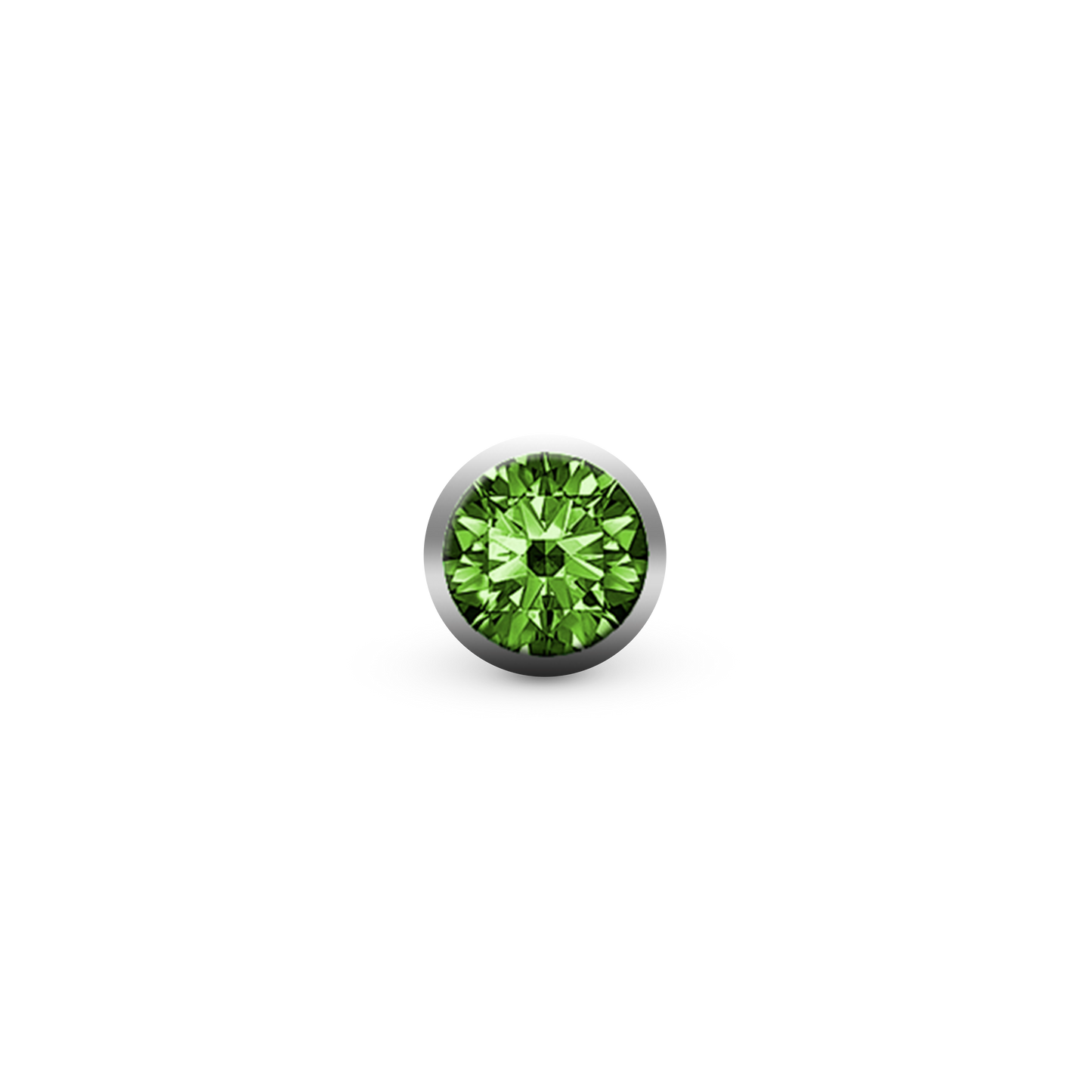 Green Big sten for Collect Watch forbehør for Watche - with 1 Cubic Zirkonia