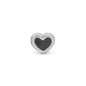 Black Enamel Heart Elementer for collect Watche - CHRISTINA