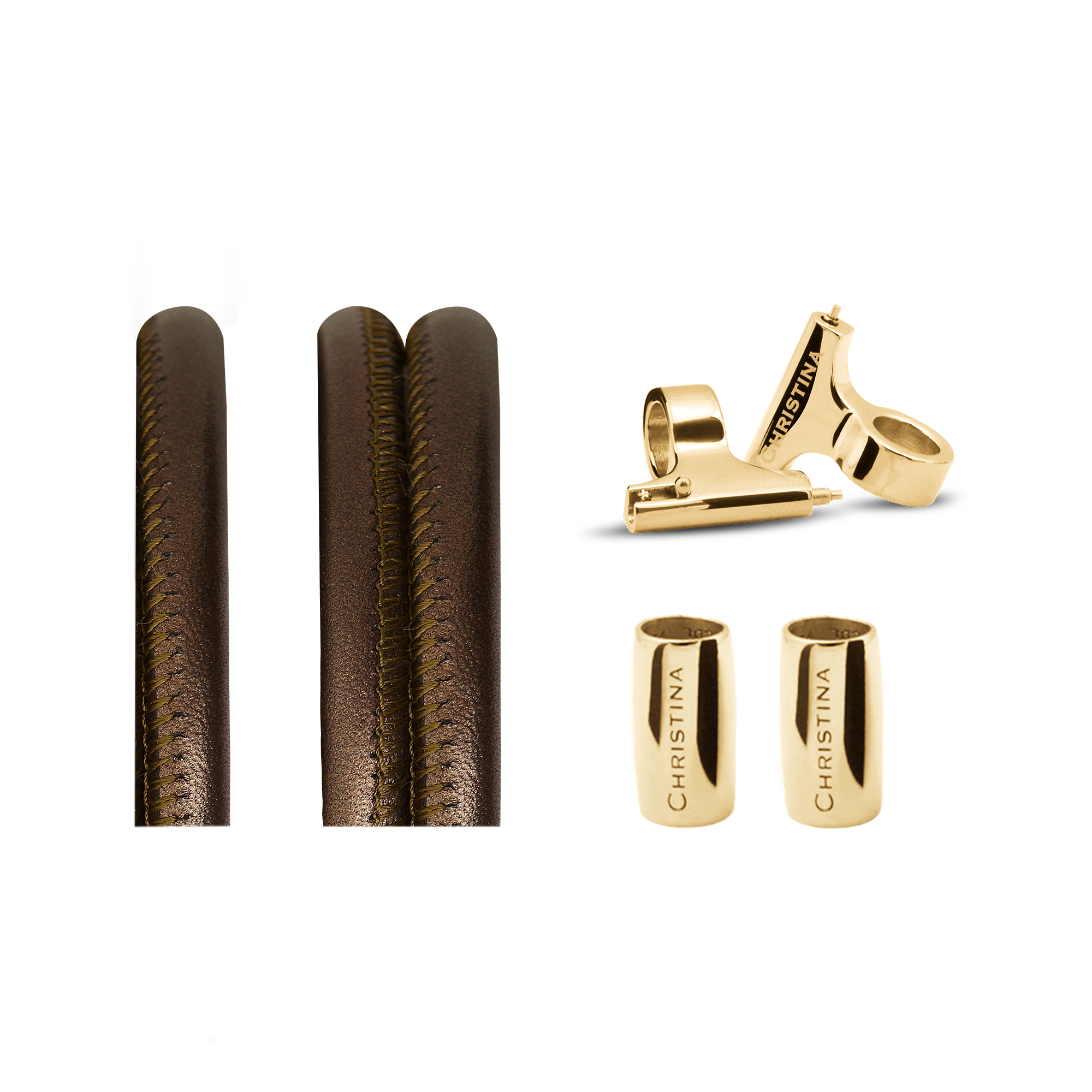 Classic Leather set for Watch - Army - CHRISTINA