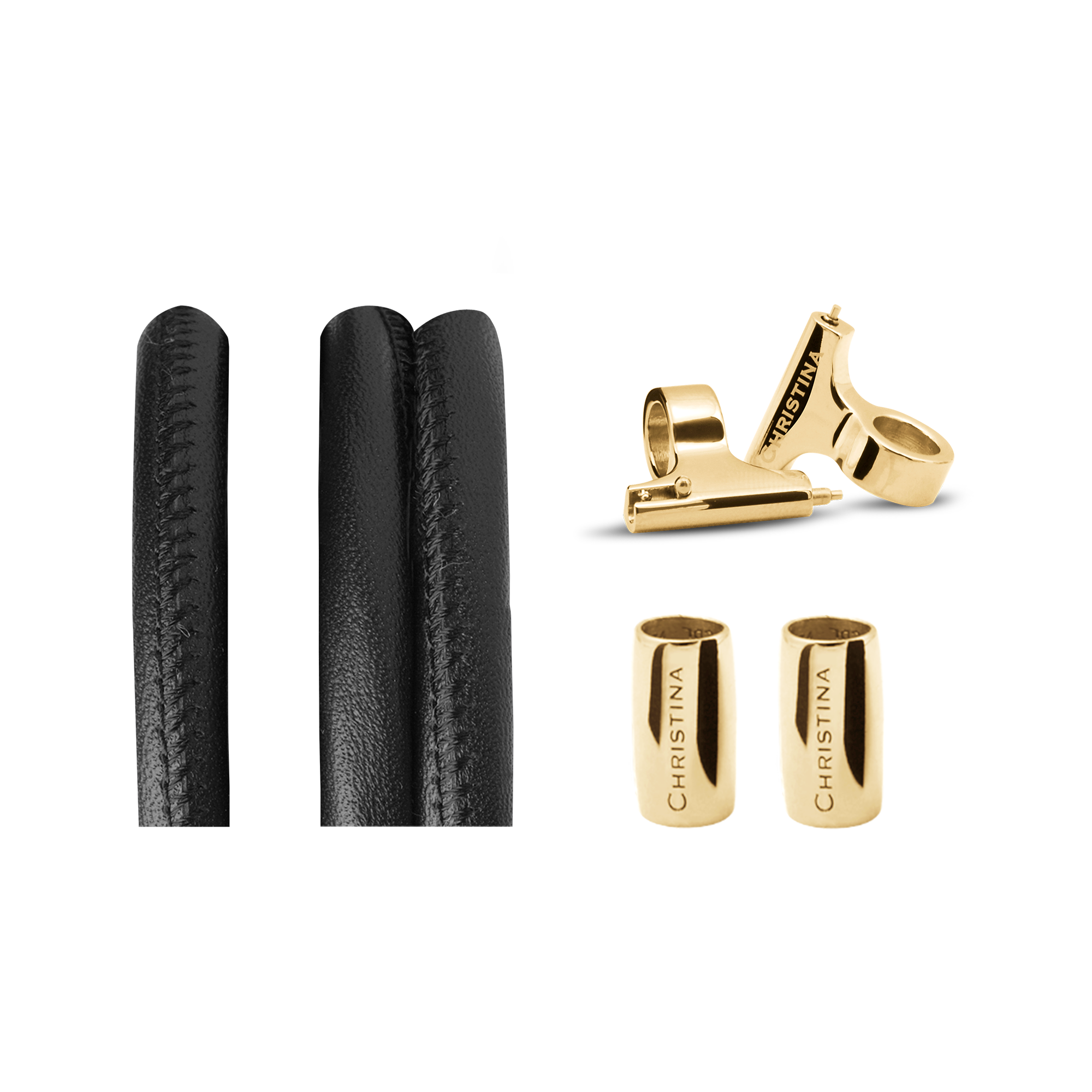 Classic Leather set for Watch - Black - CHRISTINA